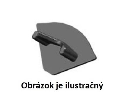 Záslepka na rohovú LED lištu biela