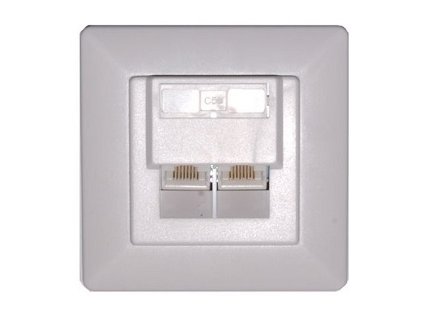 Dátová zásuvka 2xRJ45 cat.5e FTP P