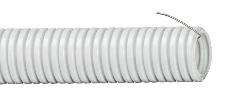 Trubka ohybná MONOFLEX 1425 K50D 25mm 18,3mm 320N PVC svetlosivá s drôtom
