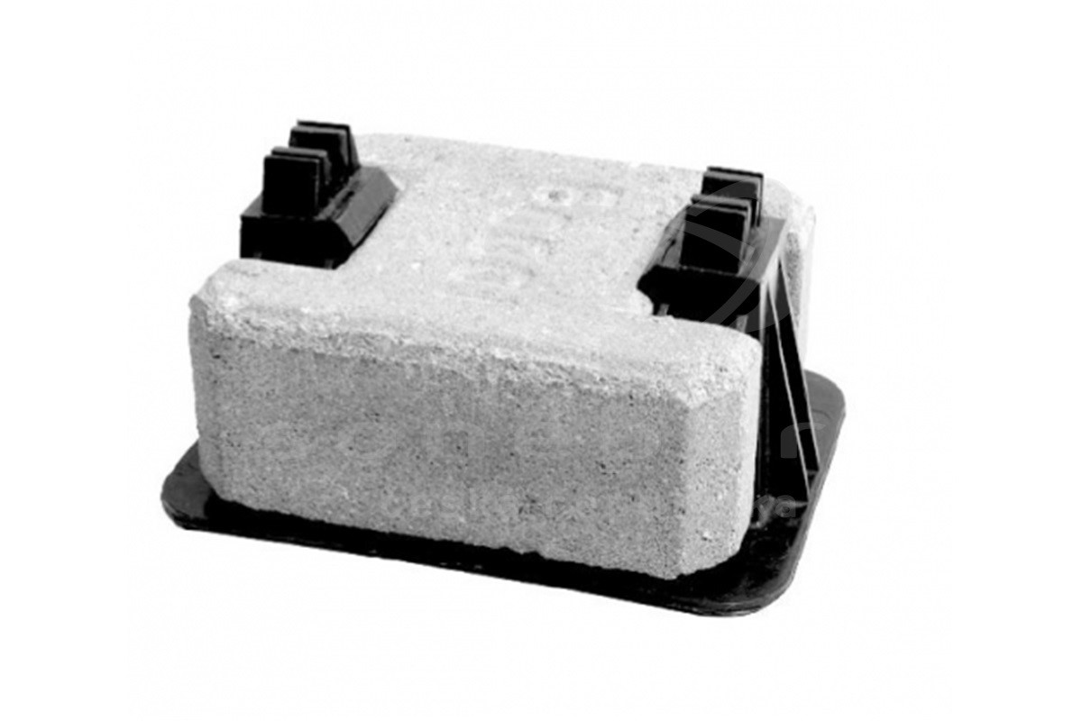 Podpera vedenia PV 21 bet. 140x100x77mm beton/plast na plochú strechu