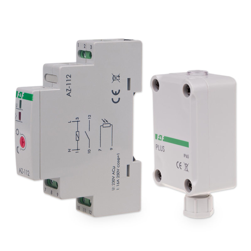 Súmrakový spínač AZ-112 plus 16A/230VAC 1M 1Z IP65