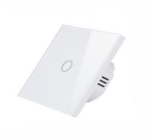 Lumenix Sklenený LED dotykový spínač č.1 biely