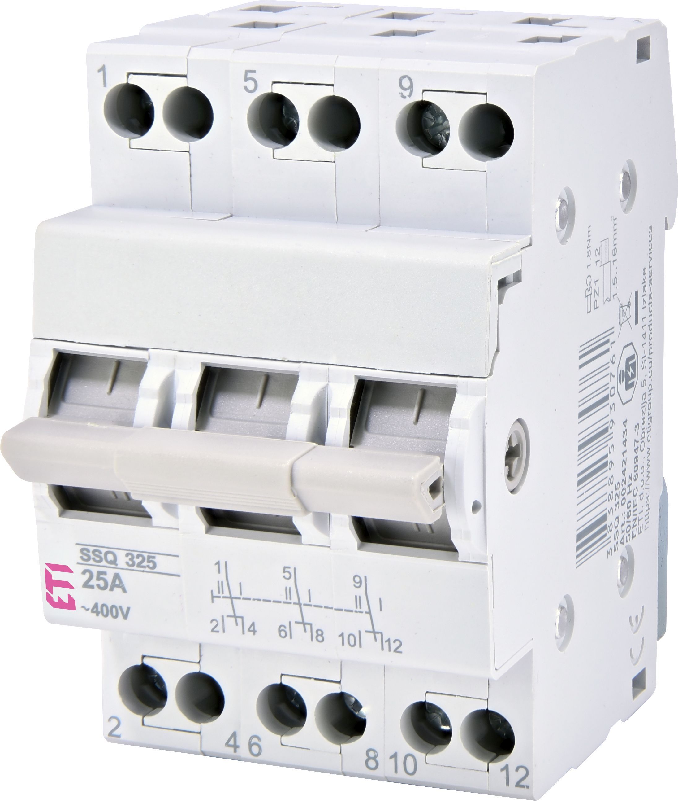 Modulárny prepínač SSQ 340 2421435 40A/3P 230/400V