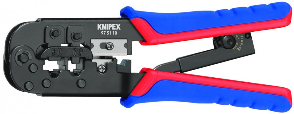 Lisovacie kliešte 975110 190mm pre konektory RJ-11, RJ-12 a RJ45