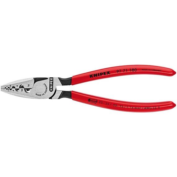 Lisovacie kliešte 9771180 180mm 0,25-16mm koncovky s/bez izolácie PROFI