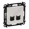 Legrand Valena Life Dátová Zásuvka 2 x RJ 45 Cat.6A STP Biela