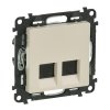 79450 valena life zasuvka 2x rj45 cat 5e ftp bezova