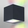 ledvance smart brick rgbw led wall light with dimmer square w 85 h 85 d 85 cm dark grey ledv 4058075564367 2
