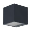 ledvance smart brick rgbw led wall light with dimmer square w 85 h 85 d 85 cm dark grey ledv 4058075564367 0