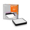 ledvance smart orbis backlife square rgbw led ceiling light with dimmer and cct w 35 h 9 d 35 cm black ledv 4058075572874 1