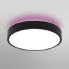 ledvance smart orbis backlife round rgbw led ceiling light with dimmer and cct 35 h 9 cm white black ledv 4058075573574 4