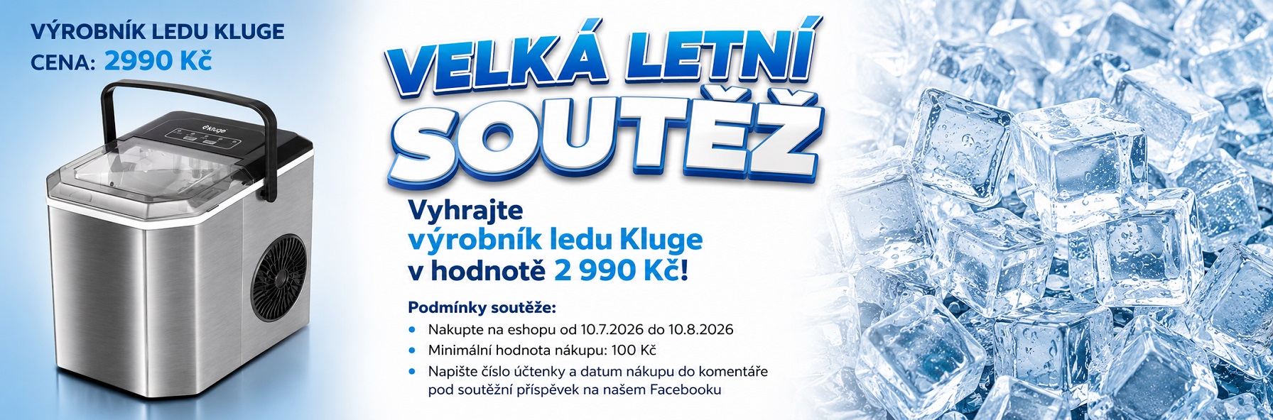soutěž o výrobník ledu KLUGE