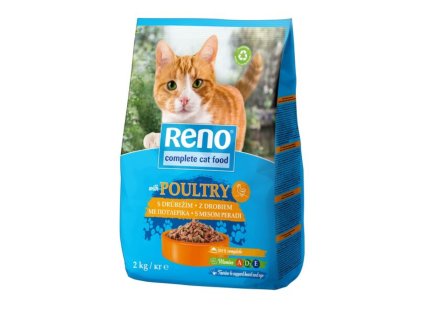 RENO granule pro kočky 2kg drůbeží 9191