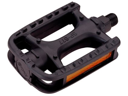 FORCE pedály 877 plast kuličková ložiska černé