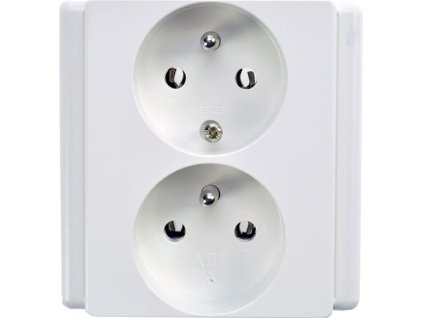 ABB 5512-2249 B1 Zásuvka dvojitá polozapušt.