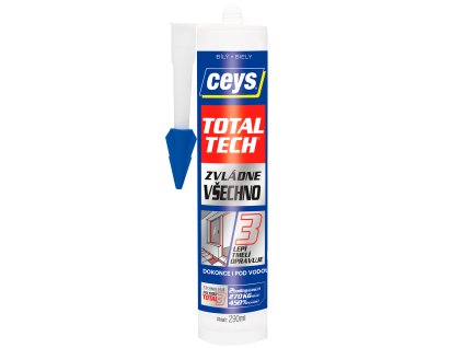 CEYS TOTAL TECH 290ml bílý EXPress lepí, tmelí, opravuje