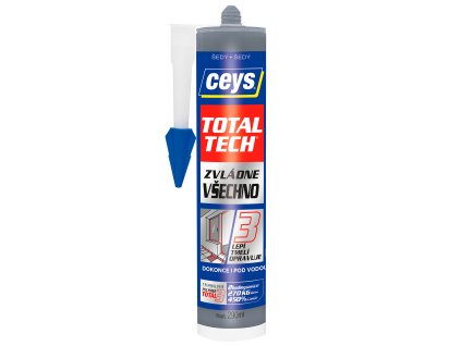 CEYS TOTAL TECH 290ml šedý EXPress lepí, tmelí, opravuje