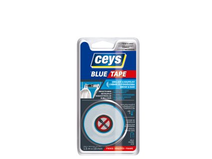 CEYS páska oboustranná 19mm x 1,5m montážní Blue