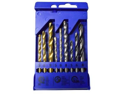 sada vrtáků 9ks s válcovou stopkou