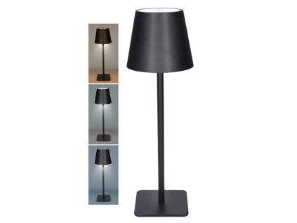 SOLIGHT WO69-B LED lampa nabíjecí Lucca černá 120lm změna CCT, stmívaní