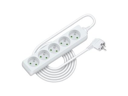 RETLUX RPC 14 prodlužka 5m 5 zásuvek 3x1,0mm