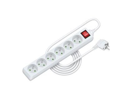 RETLUX RPC 33 prodlužka 3m 6 zásuvek s vypínačem 3x1,0mm