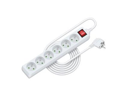 RETLUX RPC 34 prodlužka 5m 6 zásuvek s vypínačem 3x1,0mm