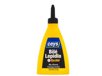 CEYS lepidlo na dřevo 250g rychlé bílé/trans.