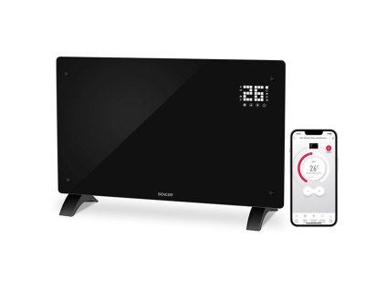 SENCOR SCF 4241BK Konvektor černý 5-50°C Wi-Fi 2000W
