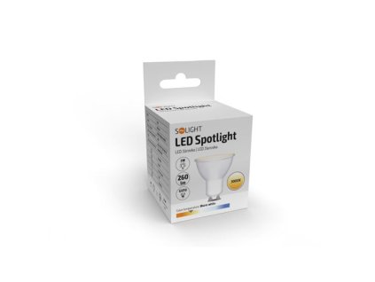 SOLIGHT WZ314A-1 LED žárovka GU10 3W 3000K 260lm