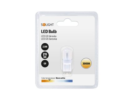 SOLIGHT WZ320-1 LED žárovka G9 2,5W 3000K 200lm