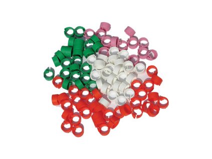 Kroužek pro holuby 0,8cm 1ks bílý