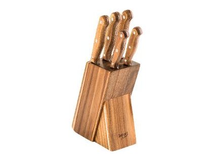LAMART LT2080 set 5 nožů v bloku WOOD