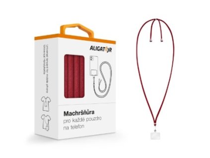 ALIGATOR machršňůra UNI pro telefony červená UST002