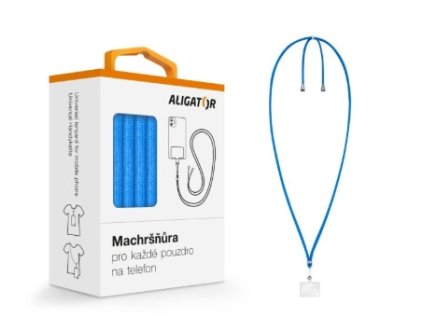 ALIGATOR machršňůra UNI pro telefony modrá UST008
