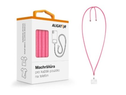 ALIGATOR machršňůra UNI pro telefony neon růžová UST010