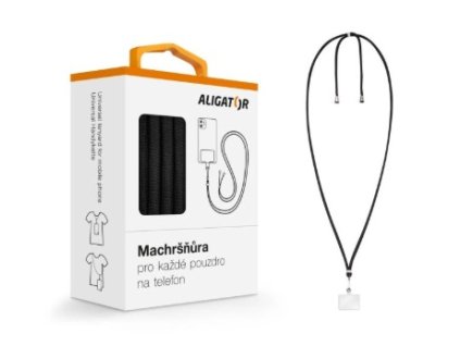 ALIGATOR machršňůra UNI pro telefony černá UST001