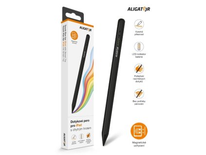 ALIGATOR TP01 dotykové pero pro iPad s chyt.hrot. černé