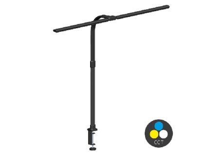 ECOLITE LU19TC2-CR LED stolní lampa 20W 1200lm černá