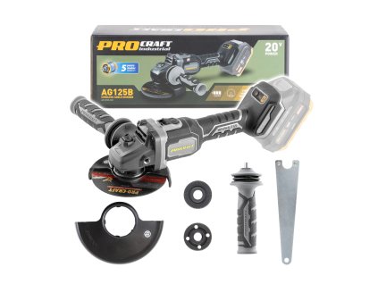 PROCRAFT AKU AG125B-bb úhlová bruska Industrial