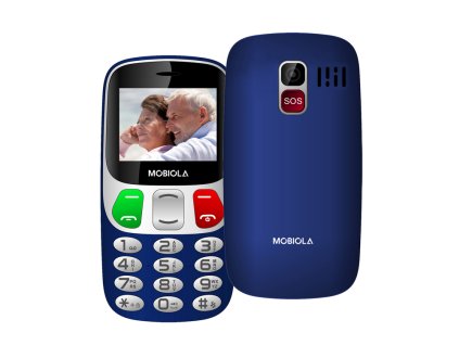 MOBIOLA MB800BLE mobilní telefon SENIOR DS modrý