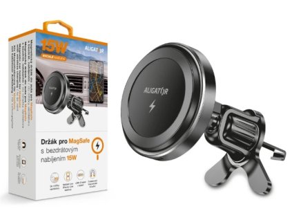 ALIGATOR AMS05BK držák do auta MagSafe 15W černý do vent.mřížky