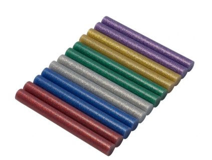 tyčinky tavné 11,2x100mm mix barev se třpytem po 2ks 12ks 01-06-1115