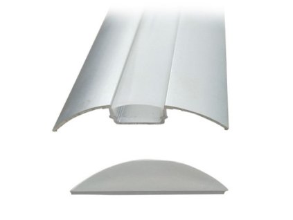 SOLIGHT WM907 profil hliníkový 53x9 plochý difuzor 1m