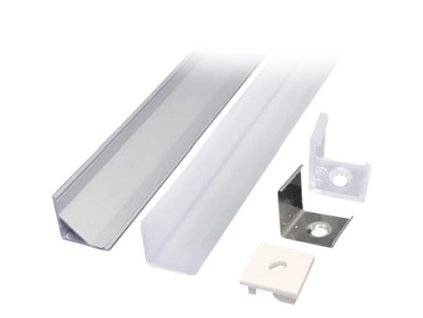 SOLIGHT WM908 profil hliníkový 18x9 rohový difuzor 1m