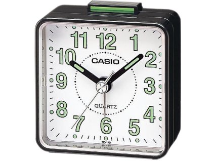 CASIO TQ-140-1BEF budík analogový černo bílý