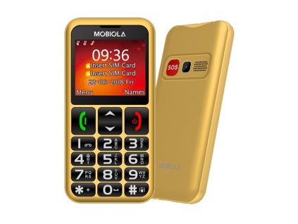 MOBIOLA MB700 mobilní telefon SENIOR DS zlatý