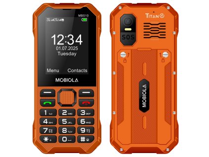 MOBIOLA MB510 mobilní telefon TitanX 2,4" oranžový