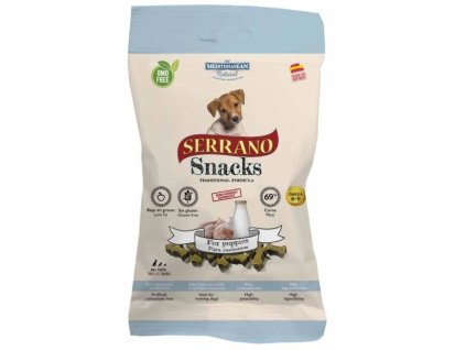pamlsek pro štěňata Serrano s mlékem 100g