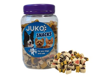 JUKO SNACKS MINI srdíčka soft MIX 280g